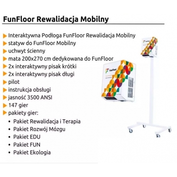 Podłoga interaktywna FunFloor MOBILNY z Pakietem Rewalidacji